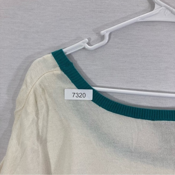 NWT Lane Bryant Green Striped Long Sleeve Pull-On Sweater Size 14/16W - Picture 8 of 8